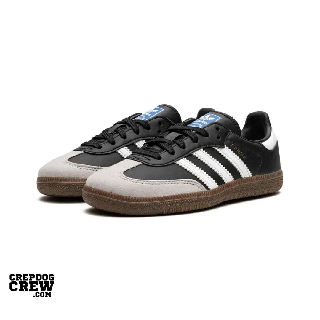 adidas Samba OG Black White Gum (Pre School Kids)