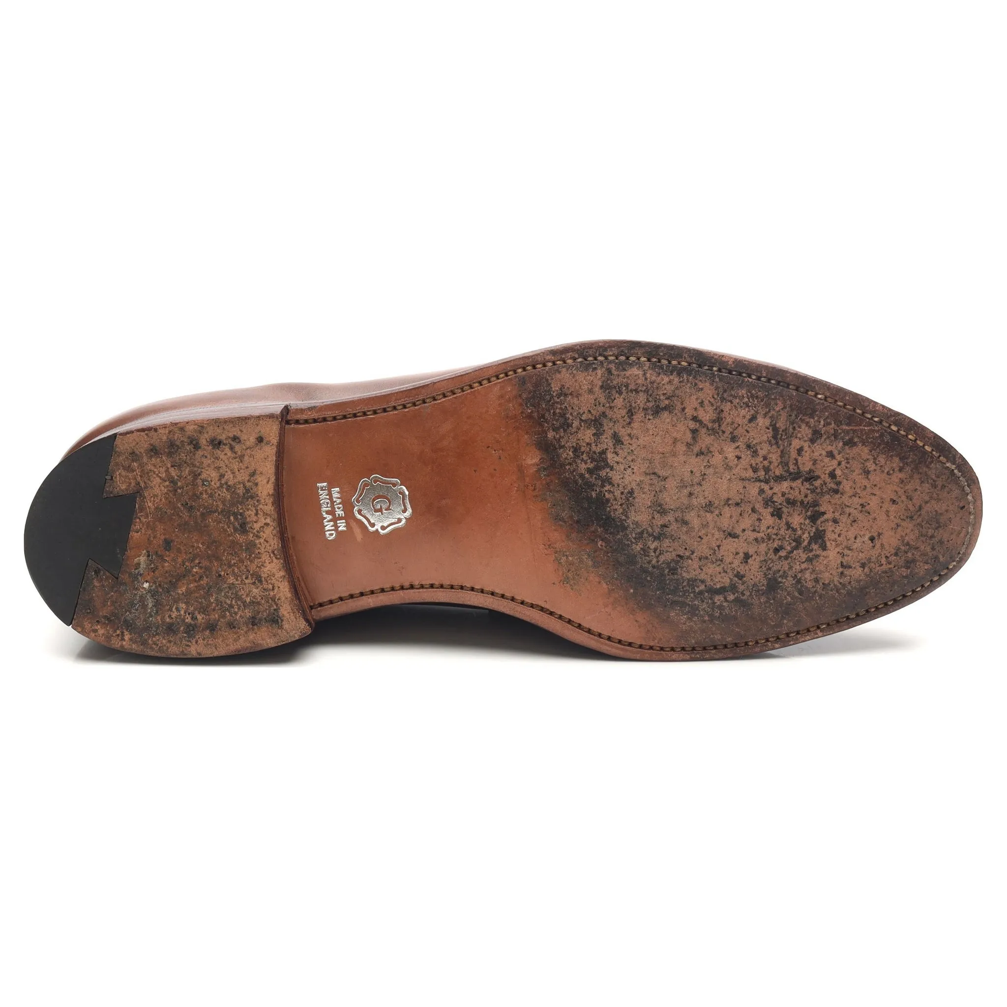 'Aldgate' Brown Leather Loafers UK 10 E