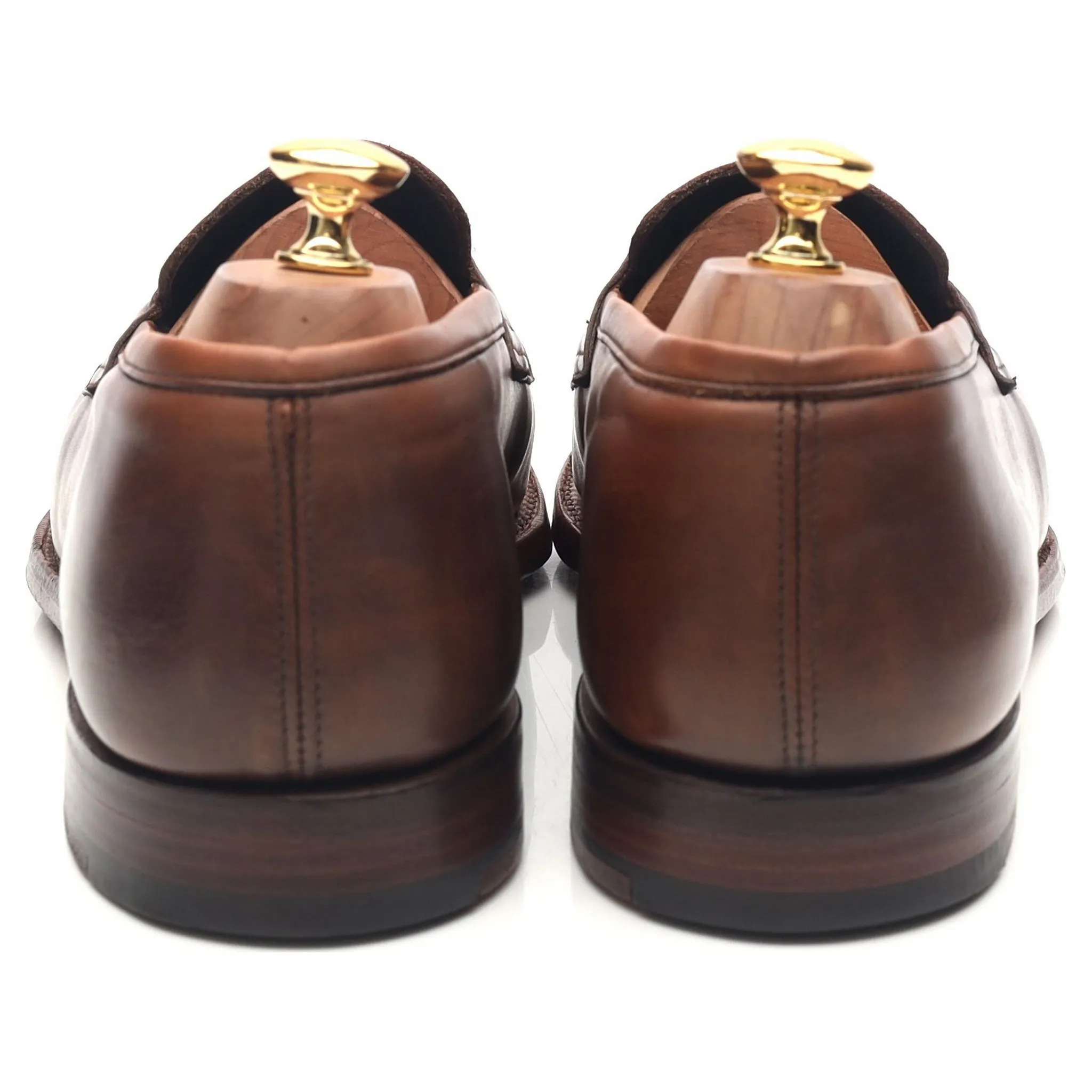 'Aldgate' Brown Leather Loafers UK 10 E