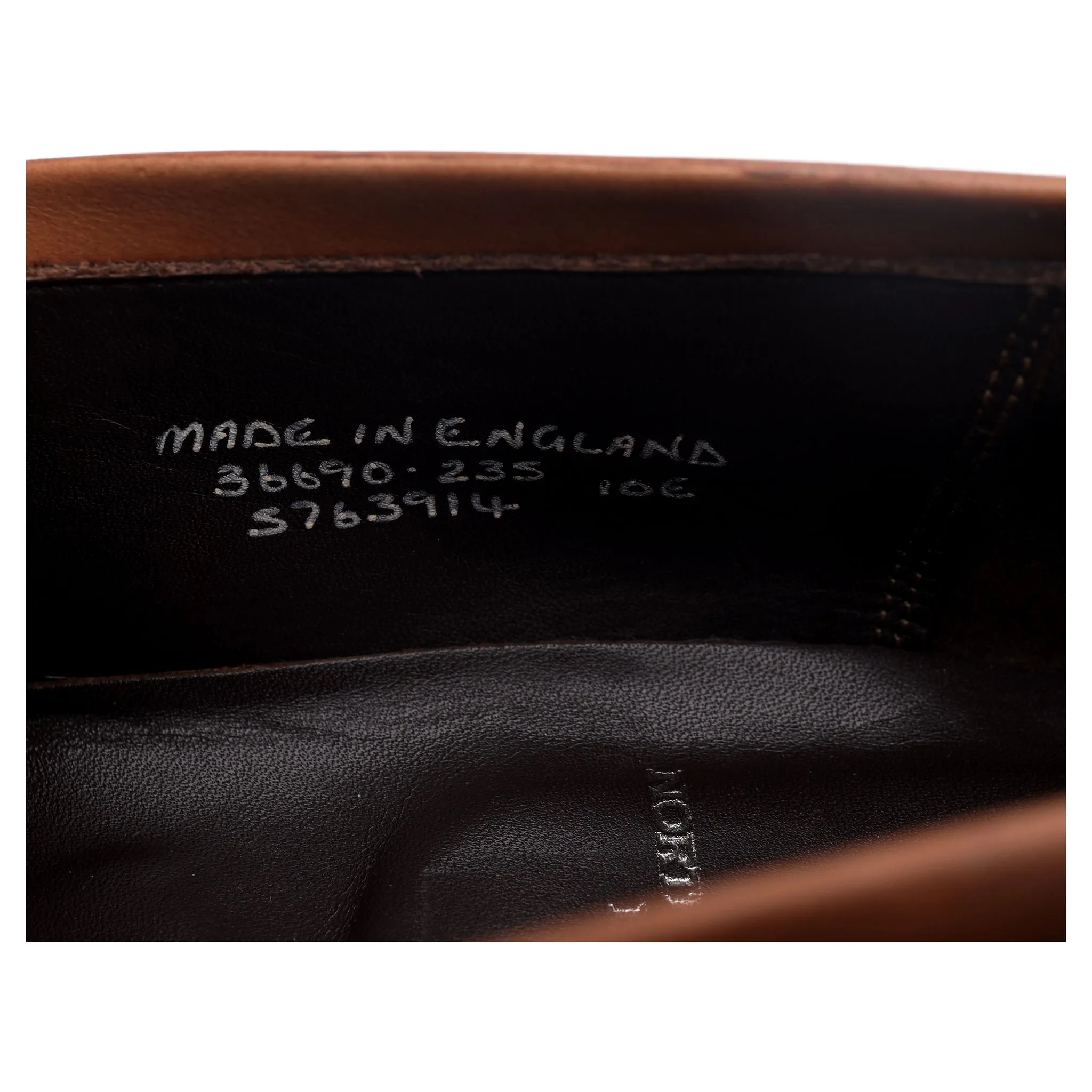 'Aldgate' Brown Leather Loafers UK 10 E