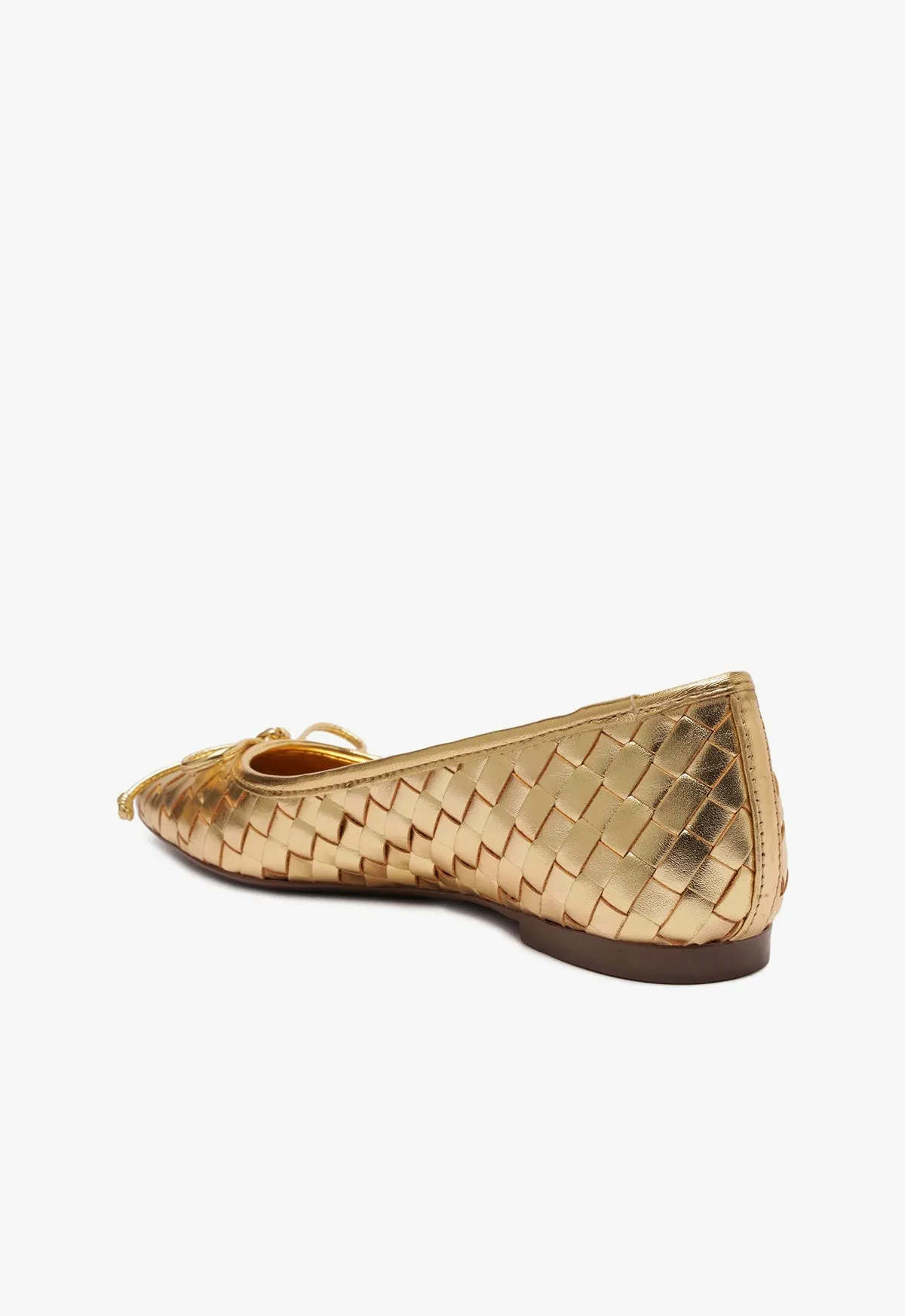 Arissa Woven Leather Flat