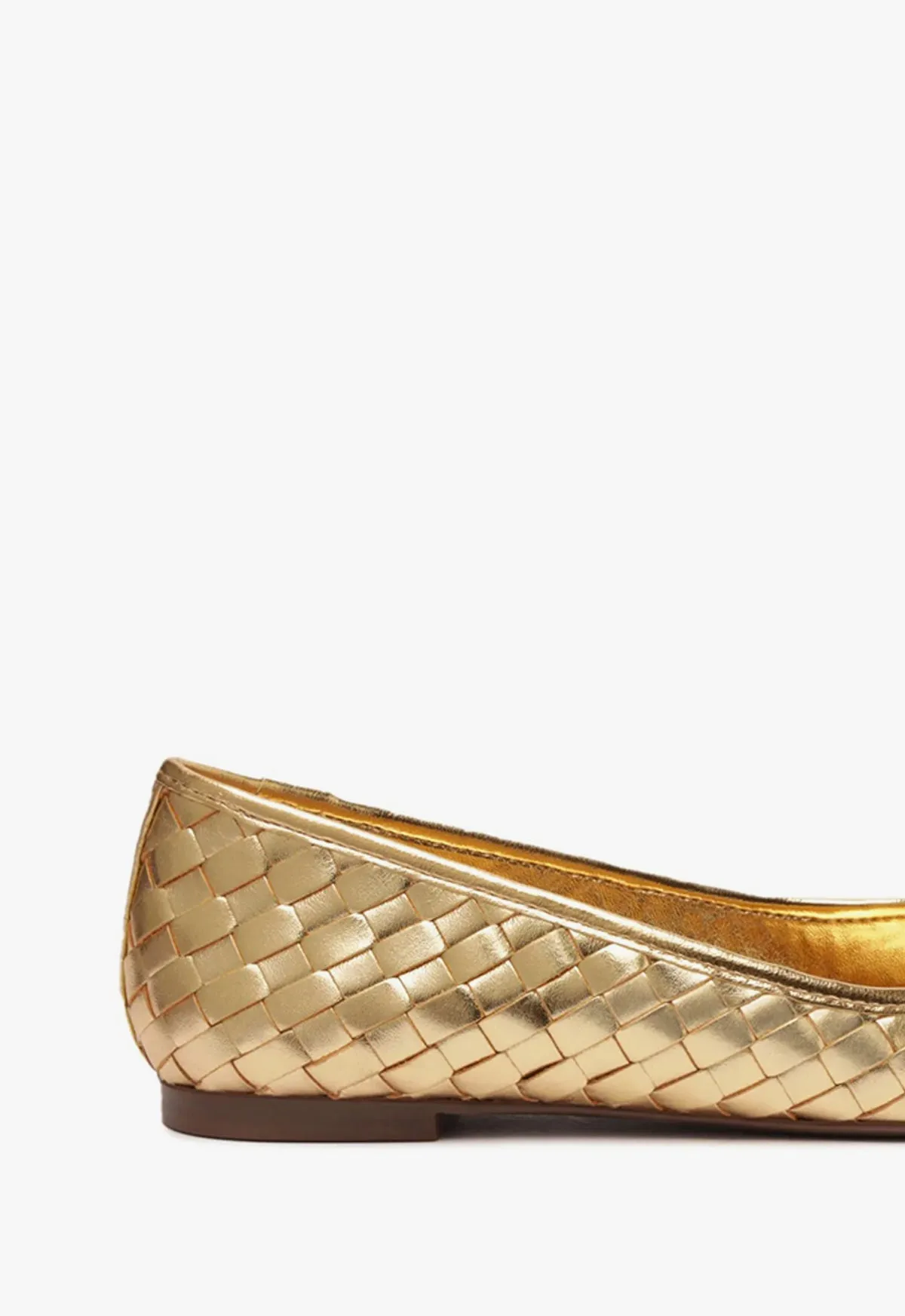 Arissa Woven Leather Flat