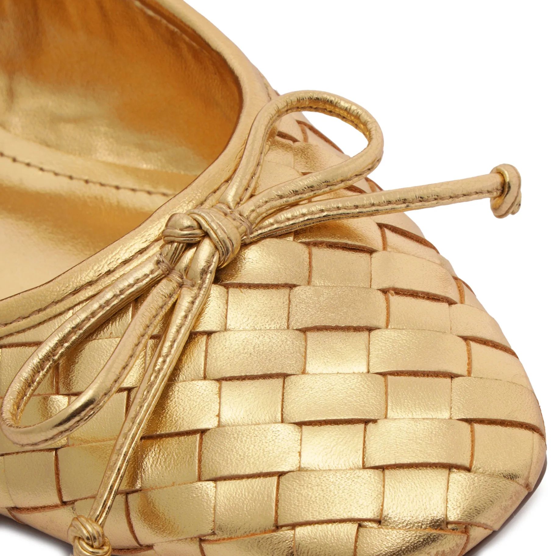 Arissa Woven Leather Flat