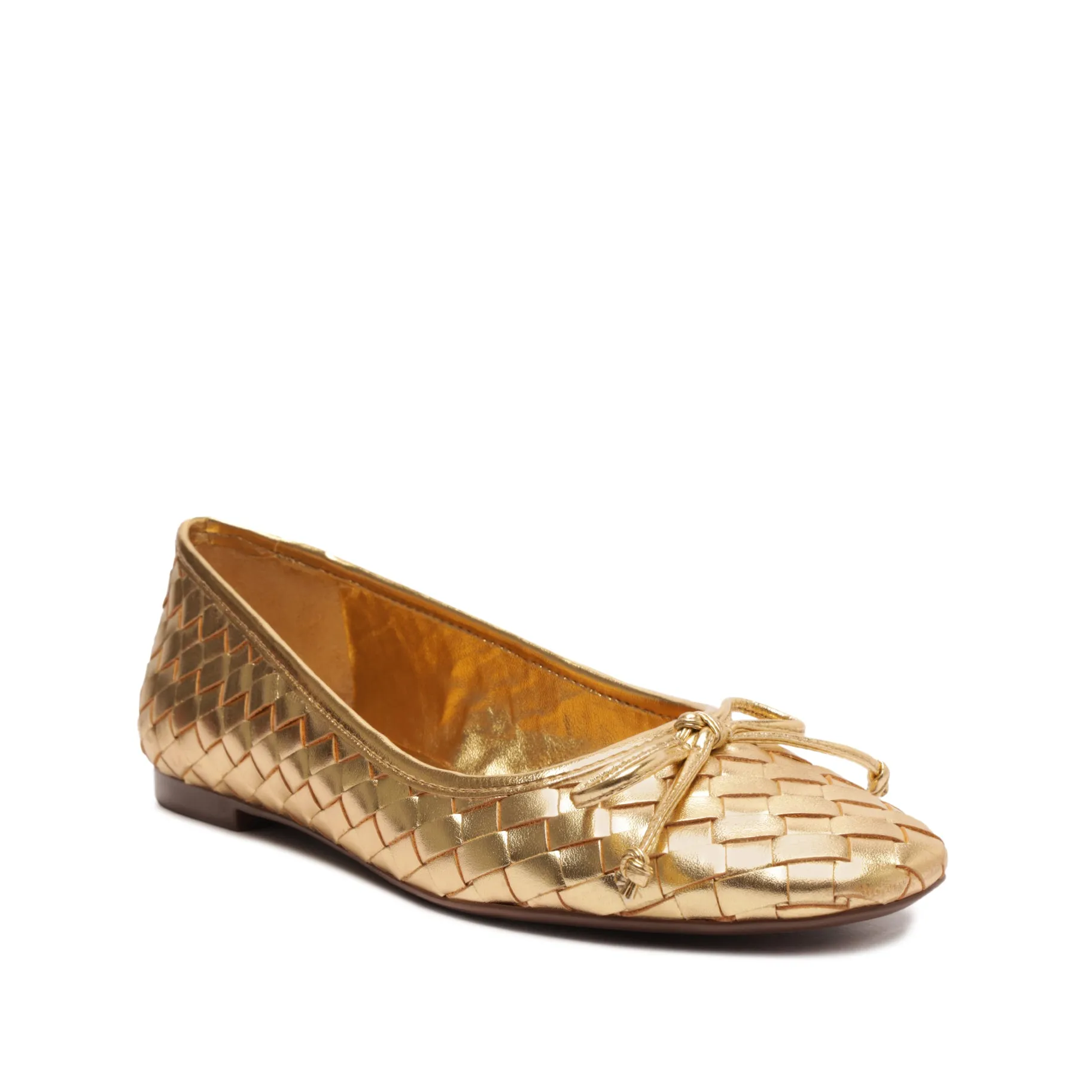 Arissa Woven Leather Flat