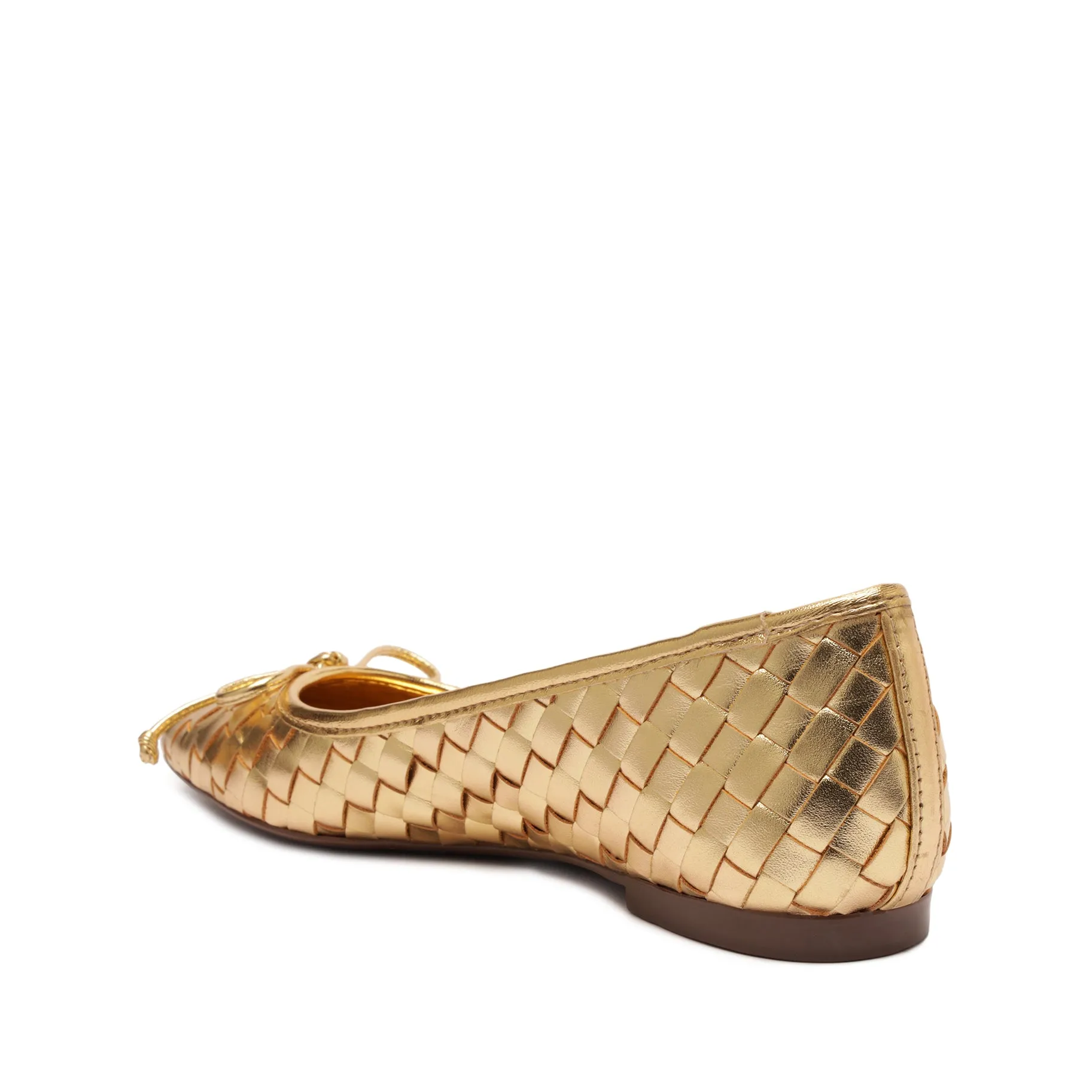 Arissa Woven Leather Flat