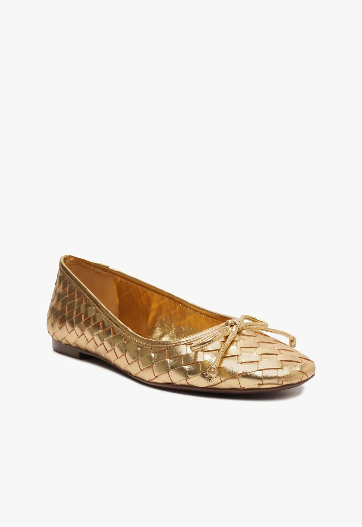 Arissa Woven Leather Flat