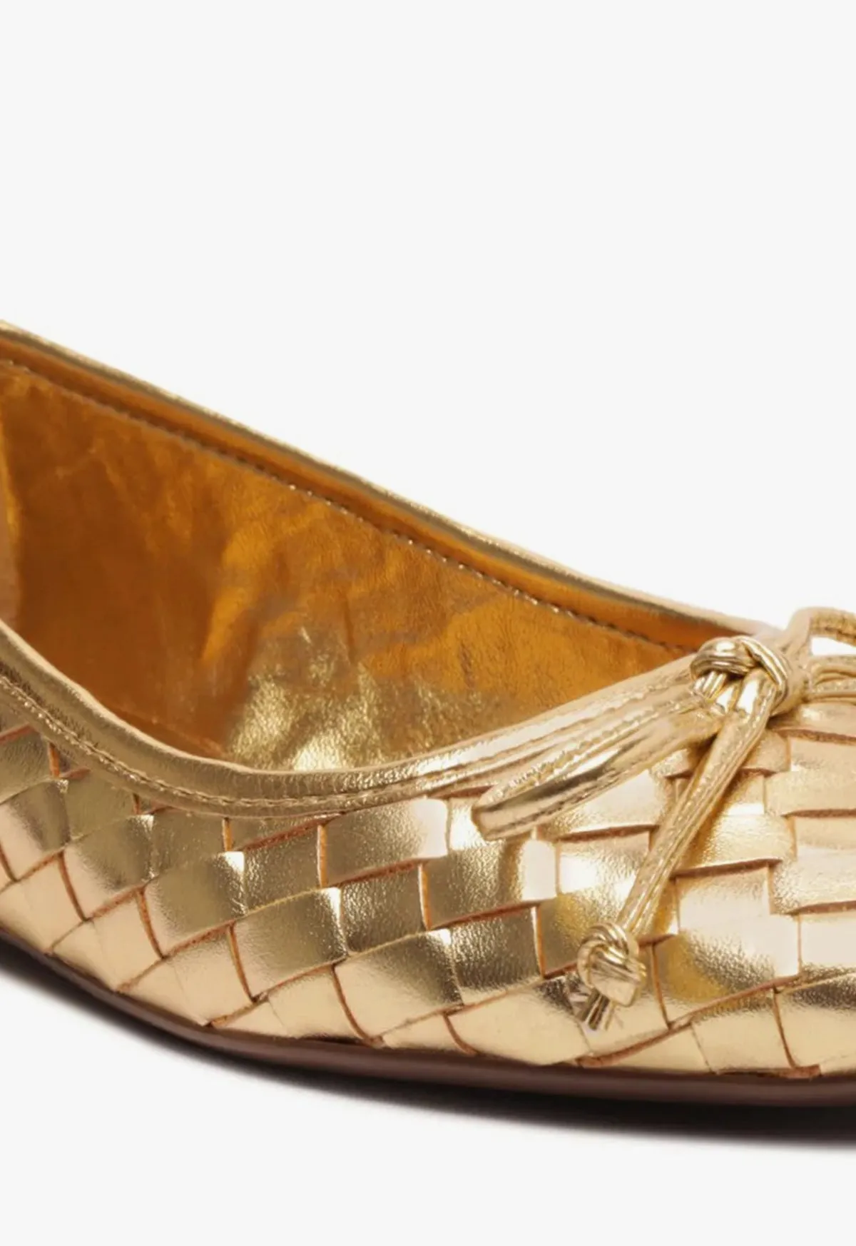 Arissa Woven Leather Flat