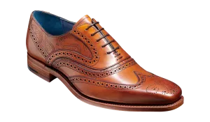 Barker McClean Classic Full Brogue Oxford Shoe - Antique Rosewood Paisley