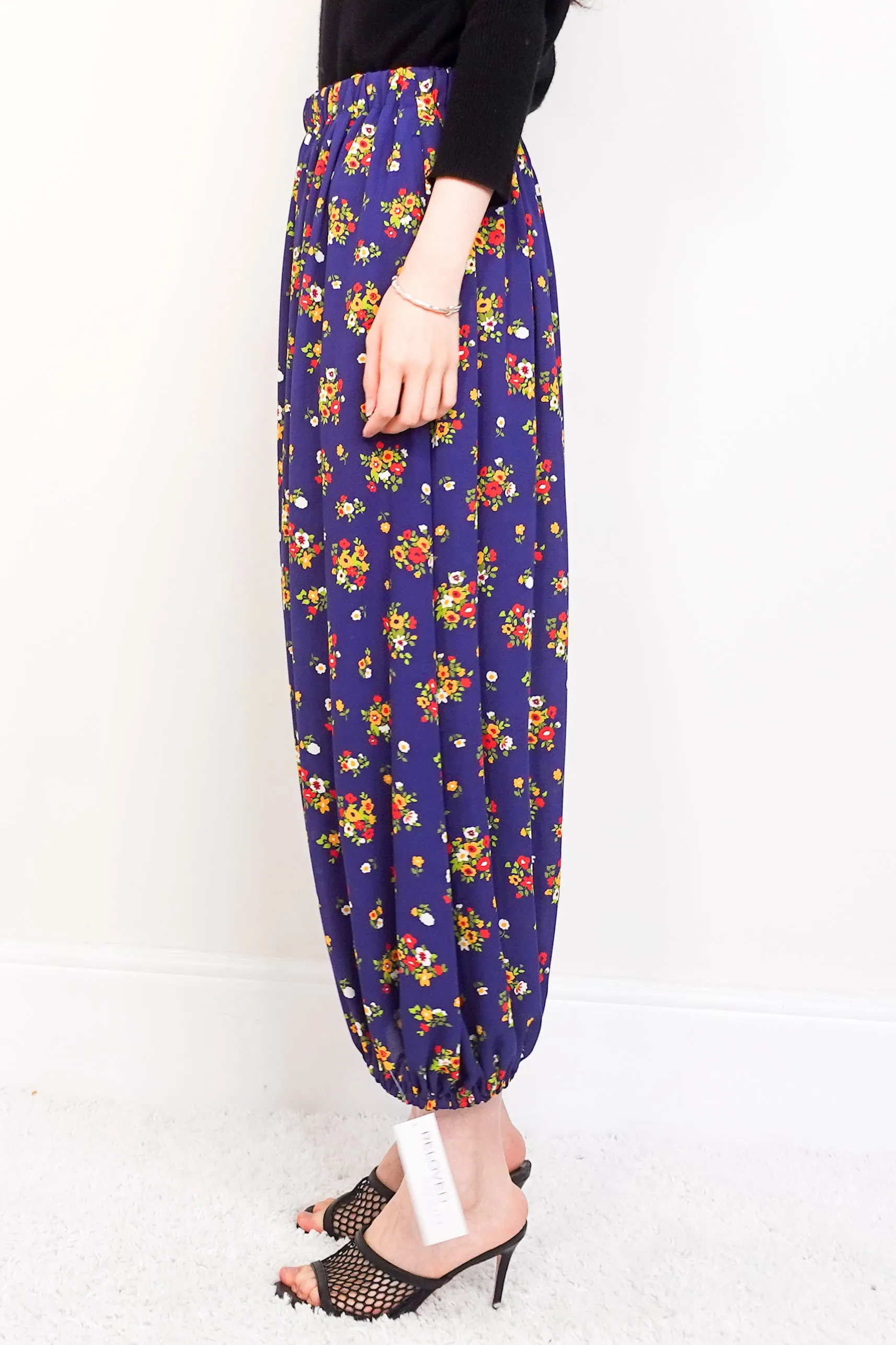 Blue floral trousers RRP £450 (final sale)