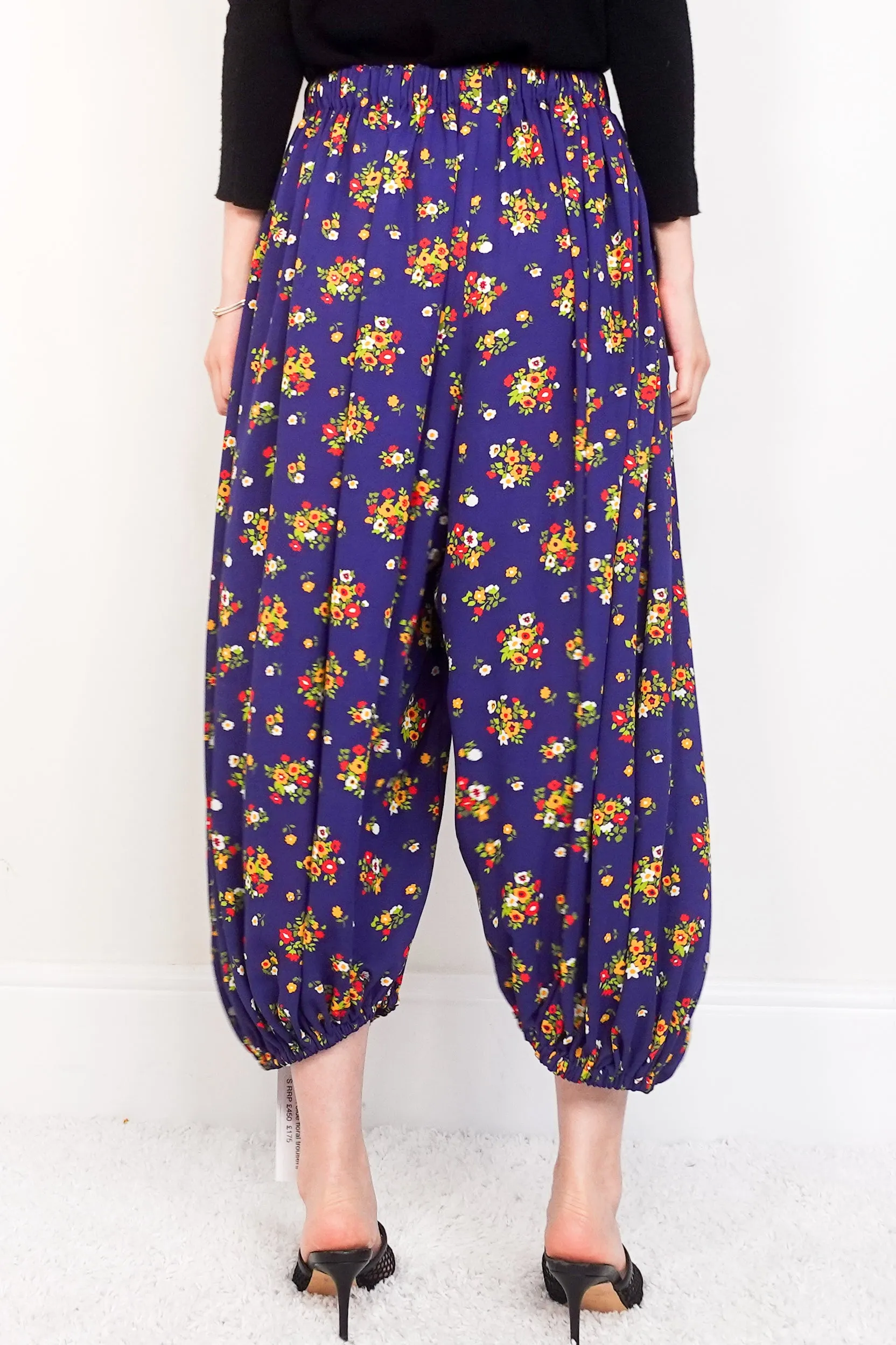 Blue floral trousers RRP £450 (final sale)