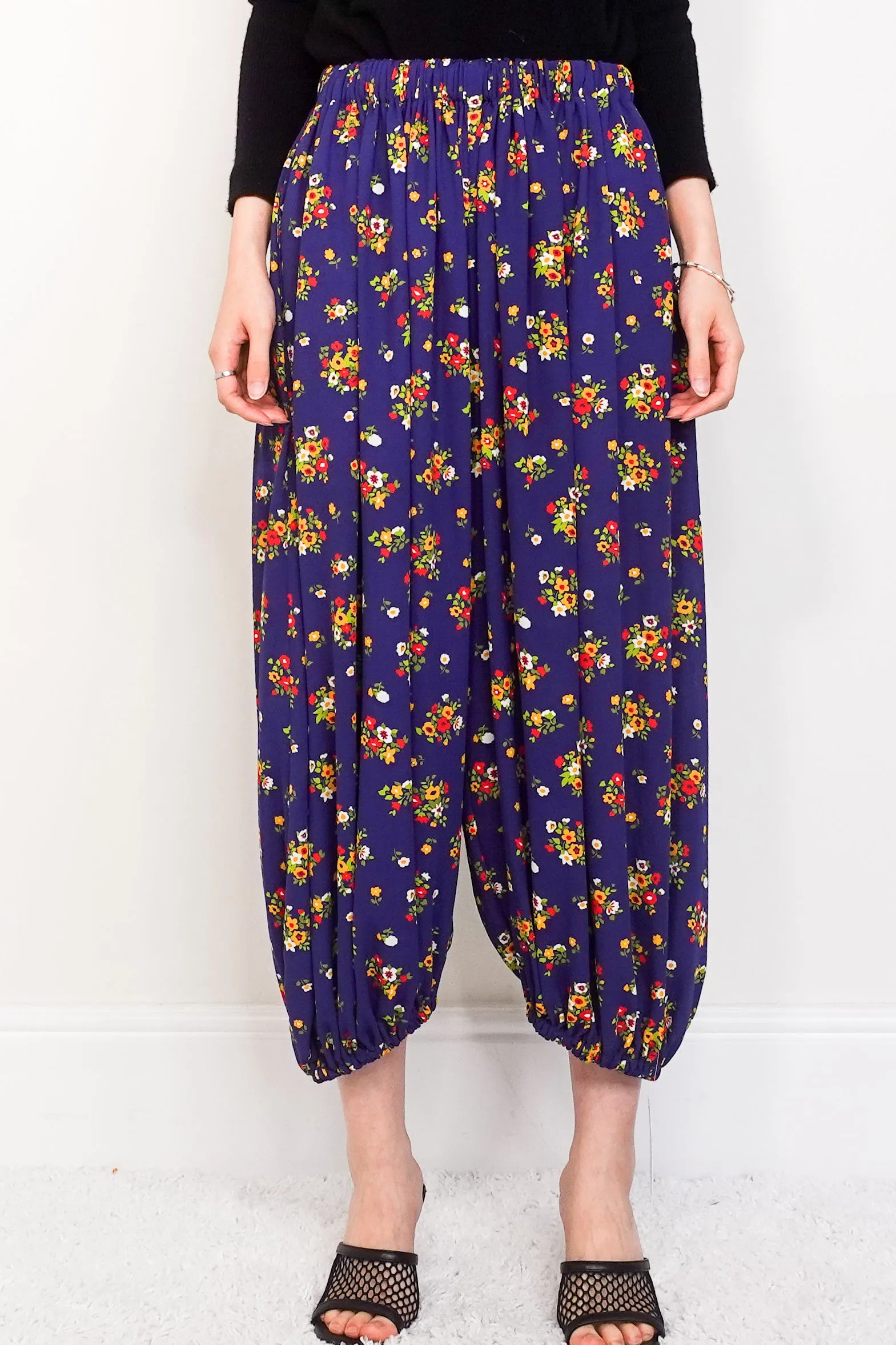 Blue floral trousers RRP £450 (final sale)