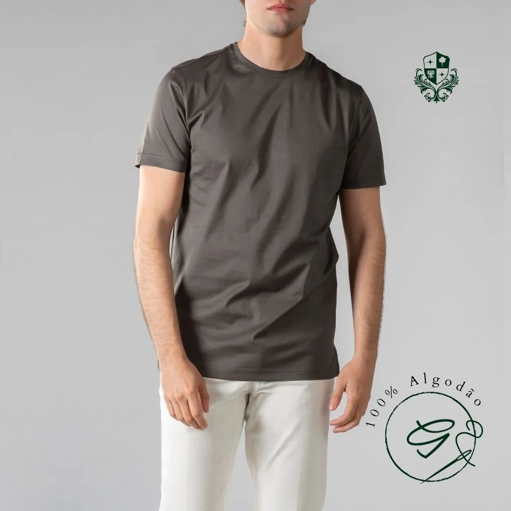 Camisa Básica Cinza Escura Premium