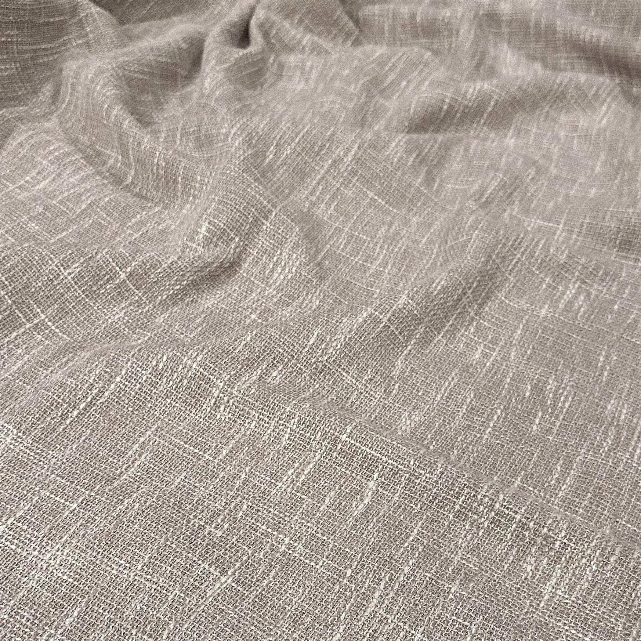 Capri Slub Linen Table Runner in Taupe