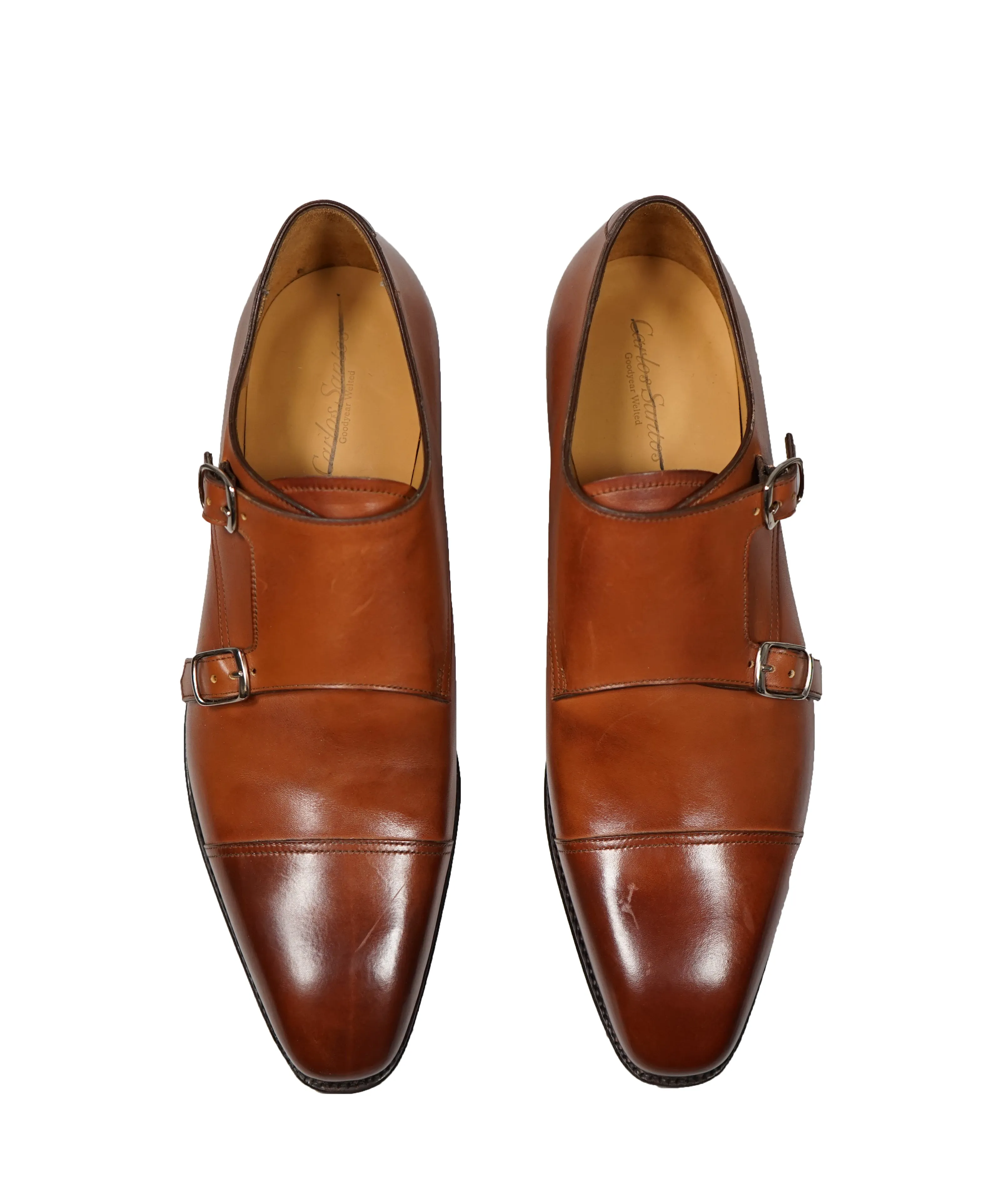 CARLOS SANTOS - Double Monk Strap “GOODYEAR WELTED” Loafer - 10