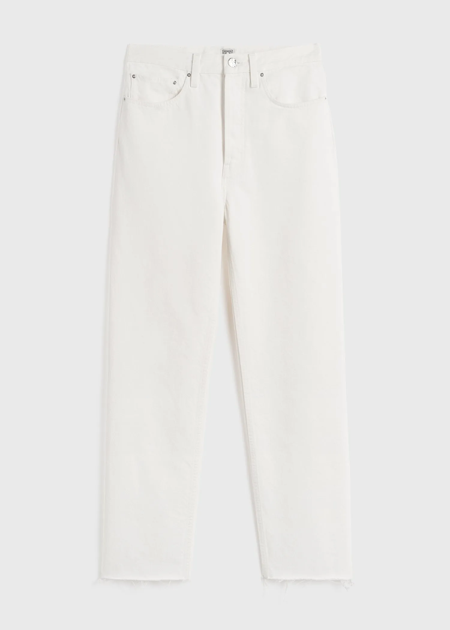 Classic cut denim off-white