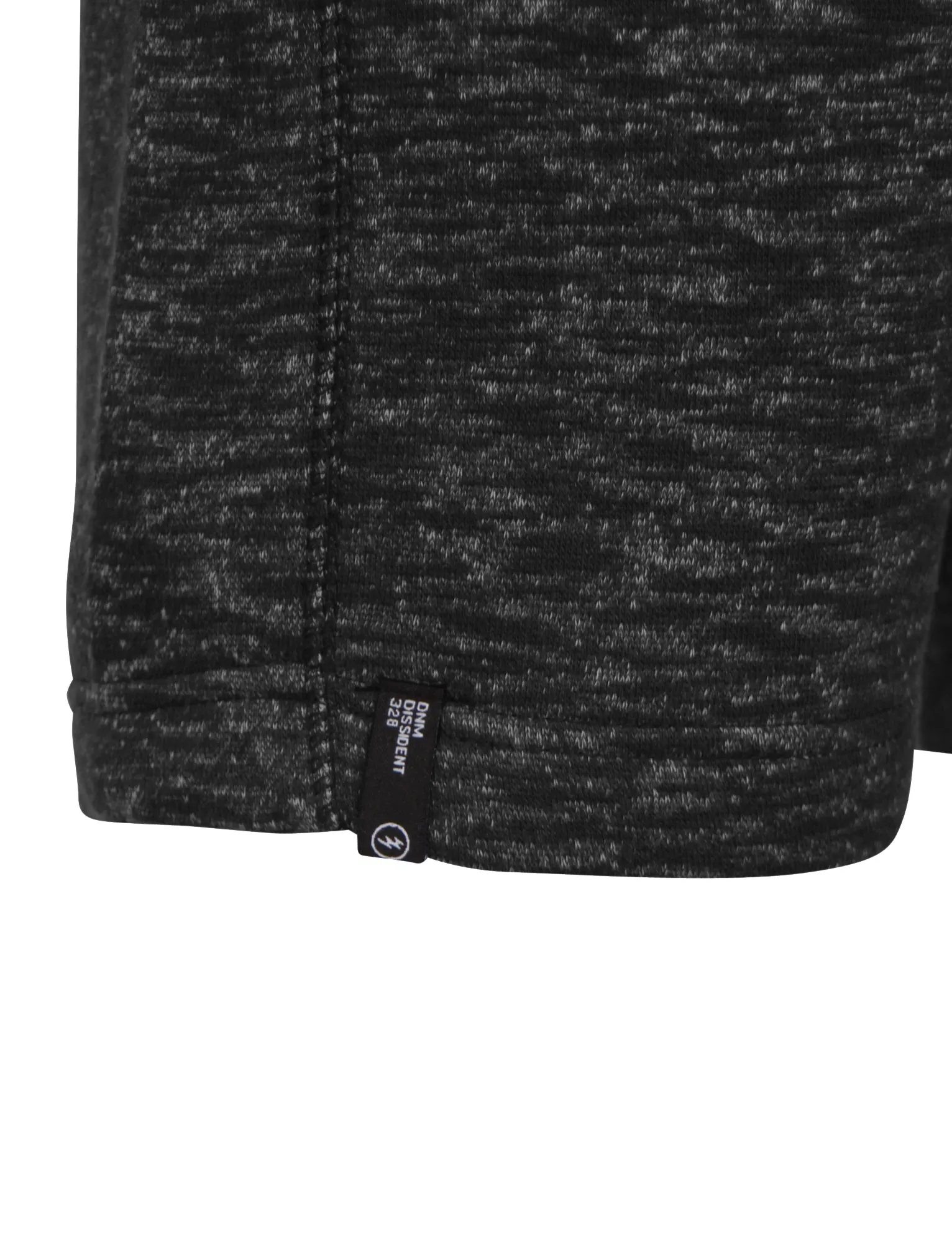 Clavell Spacedye Sweat Shorts in Black Slub Fleck - Dissident