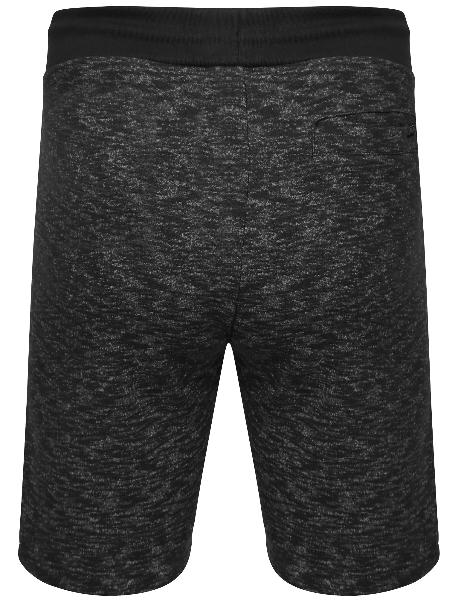 Clavell Spacedye Sweat Shorts in Black Slub Fleck - Dissident