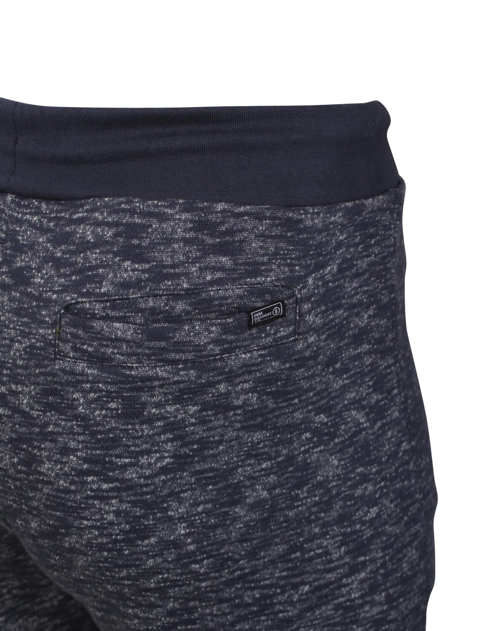 Clavell Spacedye Sweat Shorts in Navy Slub Fleck - Dissident