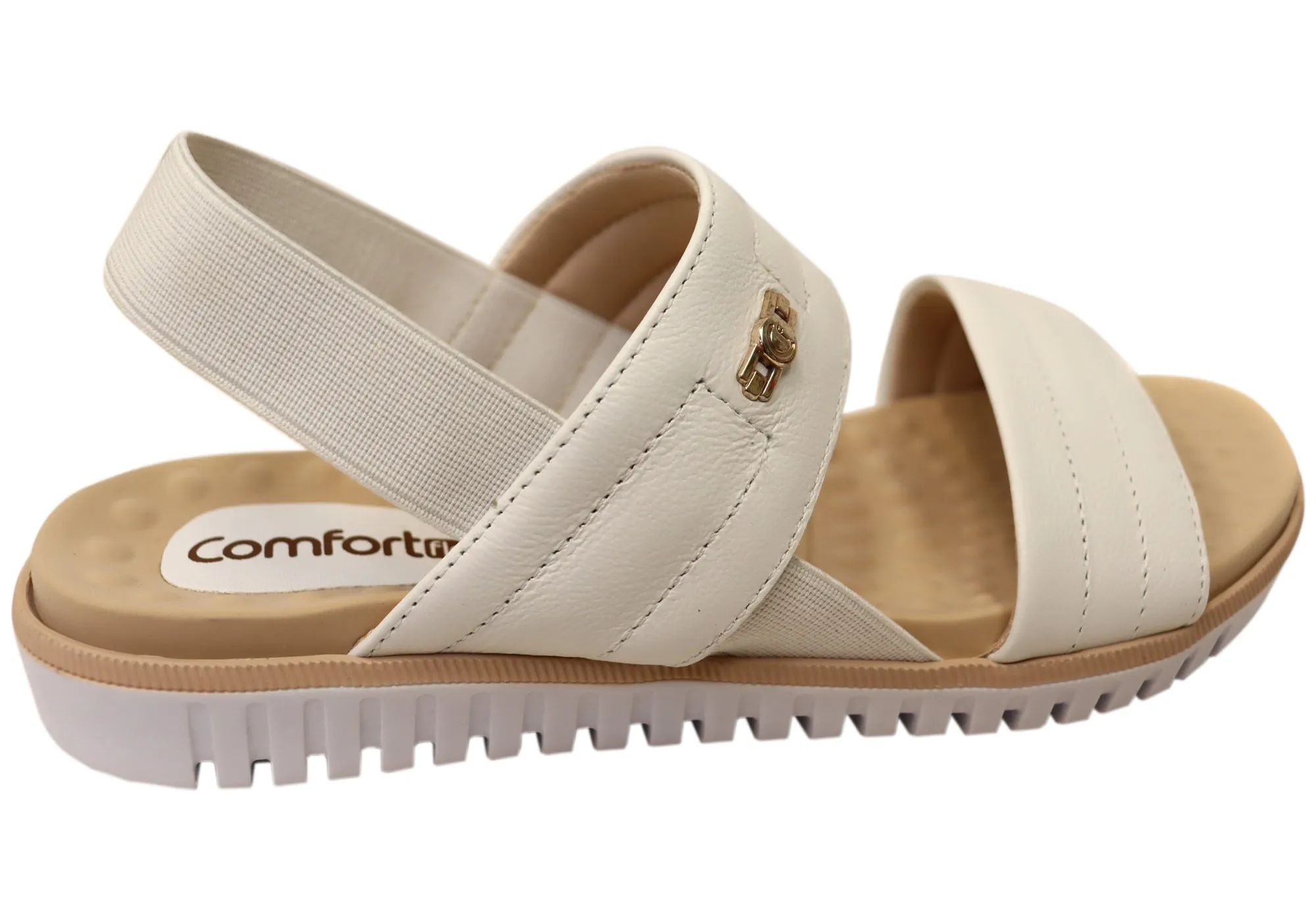 Comfortflex Vinza Womens Leather Comfortable Sandals Made In Brazil