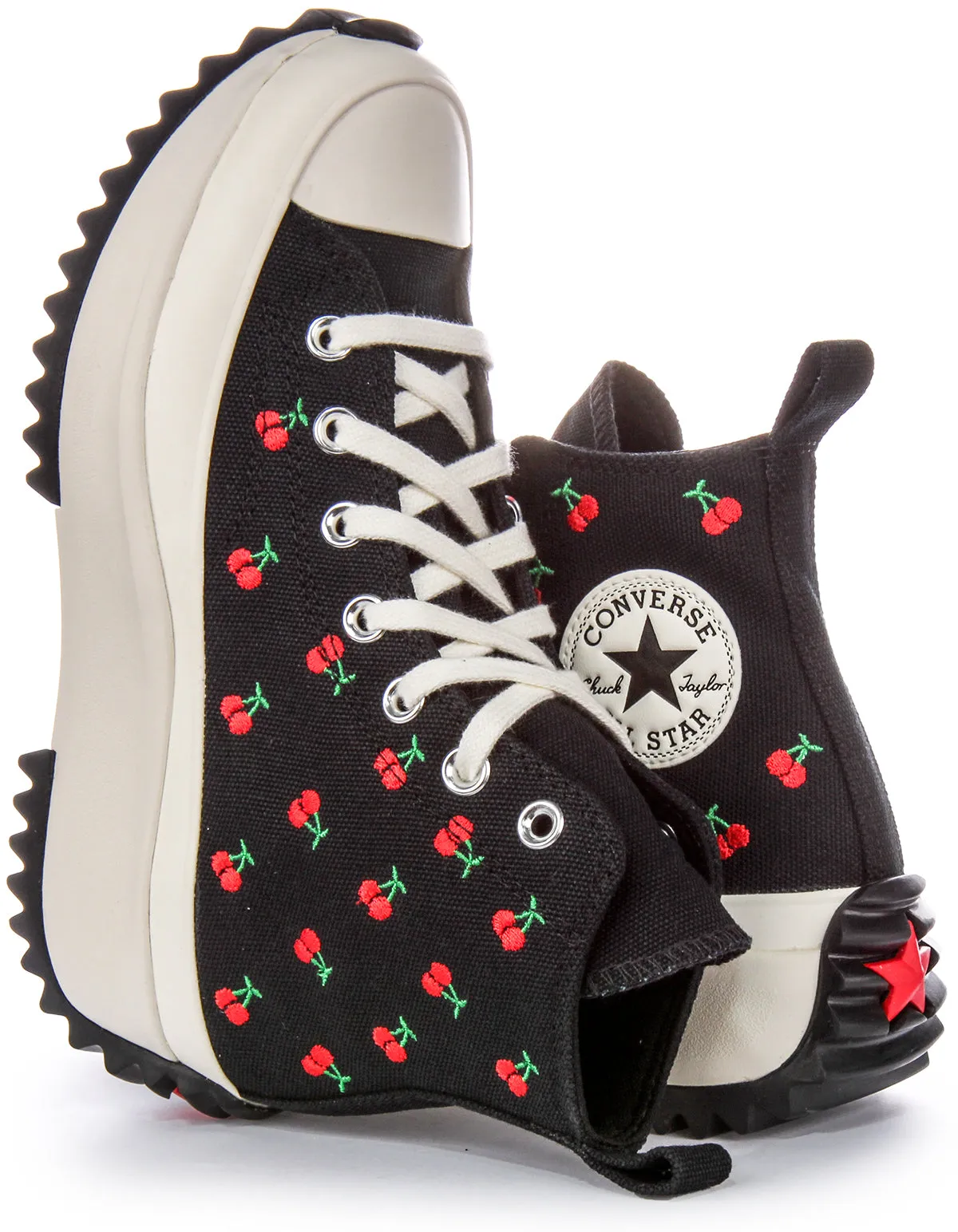 Converse RunStar Hike A08113C In Black Red Cherries