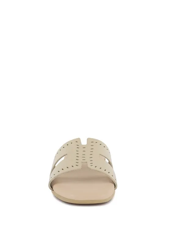 Cut Out Slip On Sandals