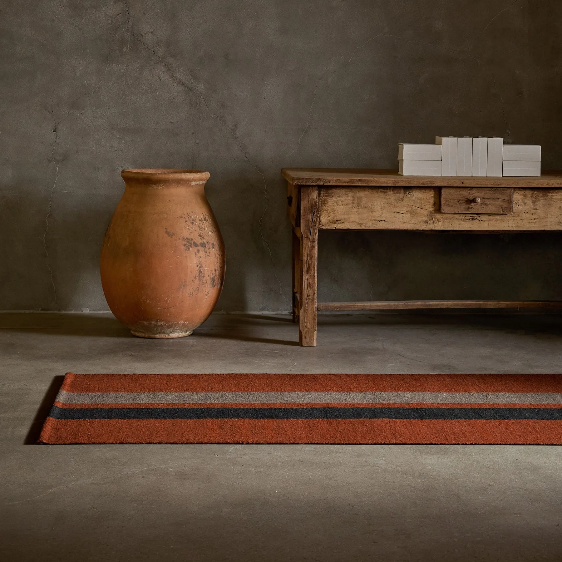 Double Stripe Runner - Ochre/Black Marle/Flint