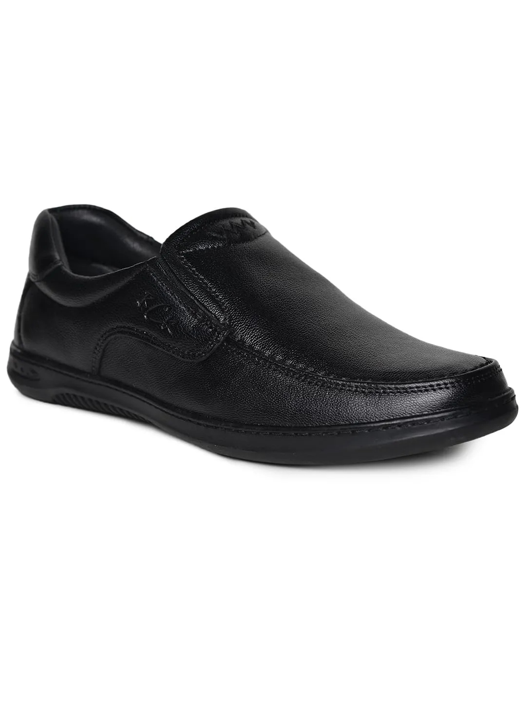 Errol Genuine Leather Casual Shoes for Mens (Black, 42)