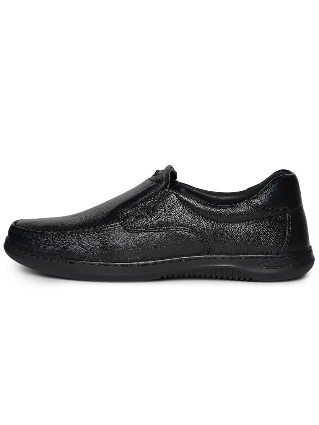 Errol Genuine Leather Casual Shoes for Mens (Black, 42)