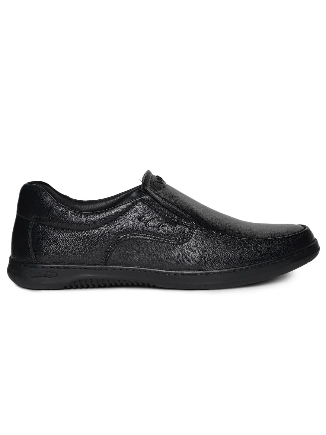 Errol Genuine Leather Casual Shoes for Mens (Black, 42)