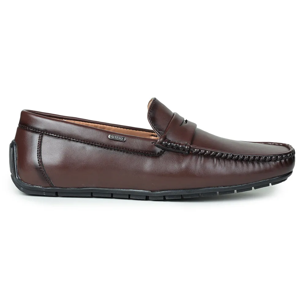 Fortune (Brown) Penny Loafer Shoes For Men Fdy-206 By Liberty