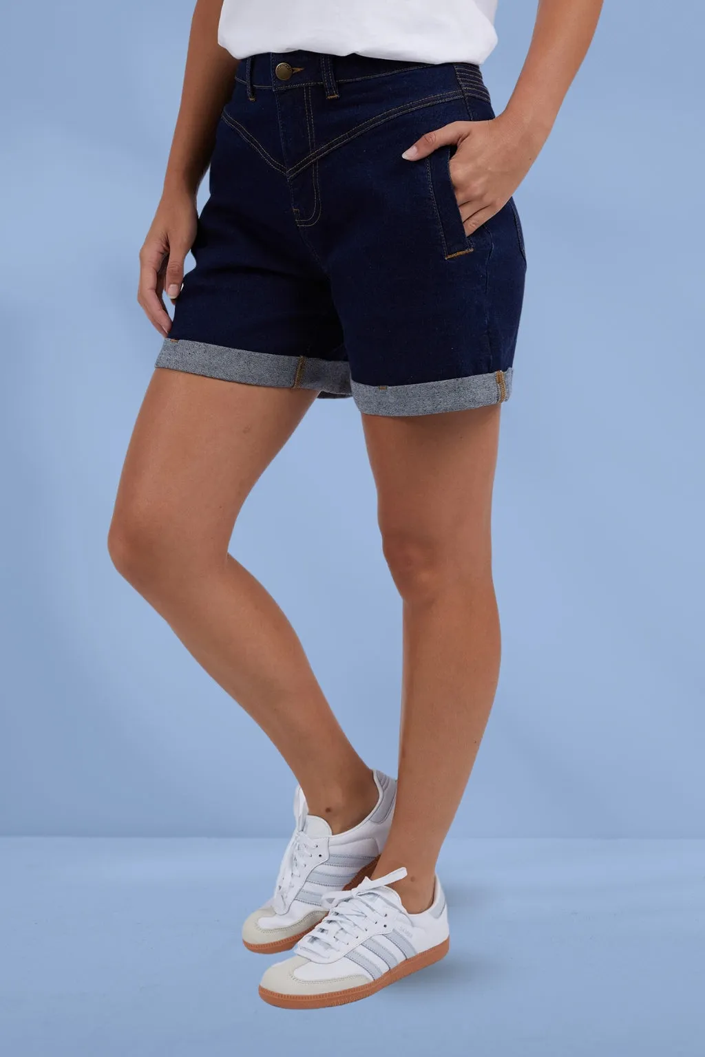 Foxwood Devi Shorts Indigo Denim