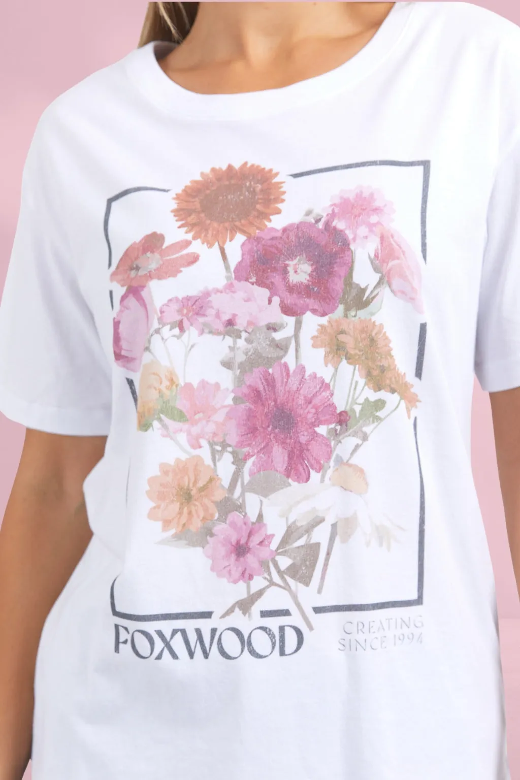 Foxwood In Bloom Tee White