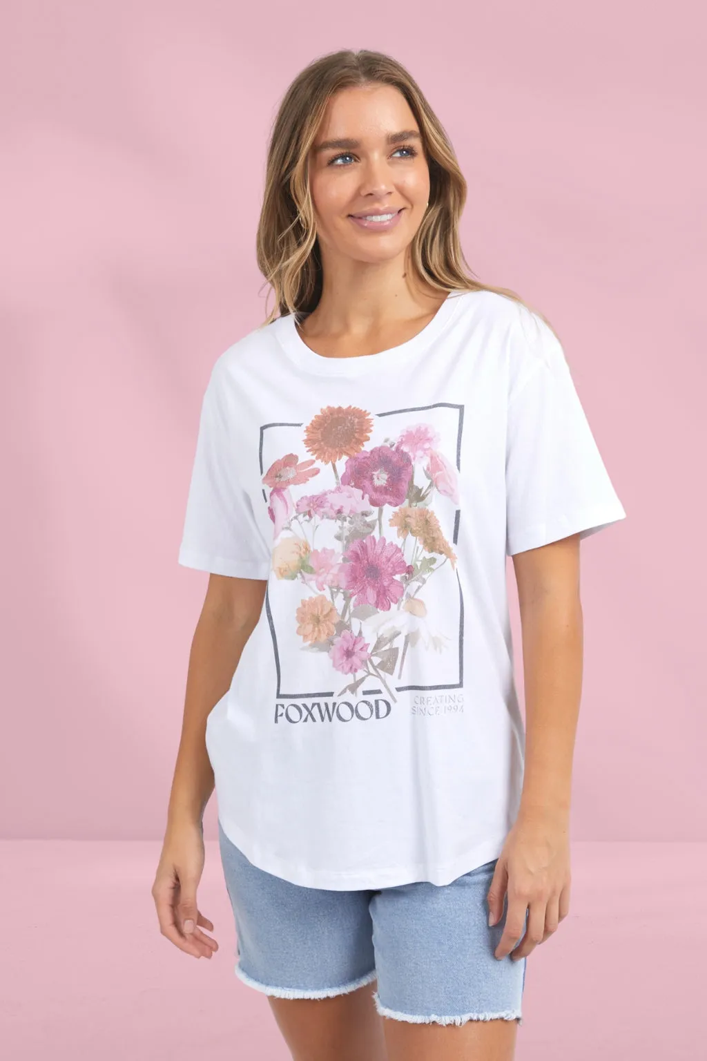 Foxwood In Bloom Tee White