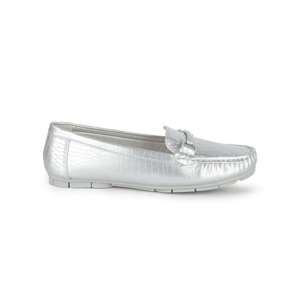 Healers Casual Silver Loafers Shoes For Women GI-YF-14 By Liberty