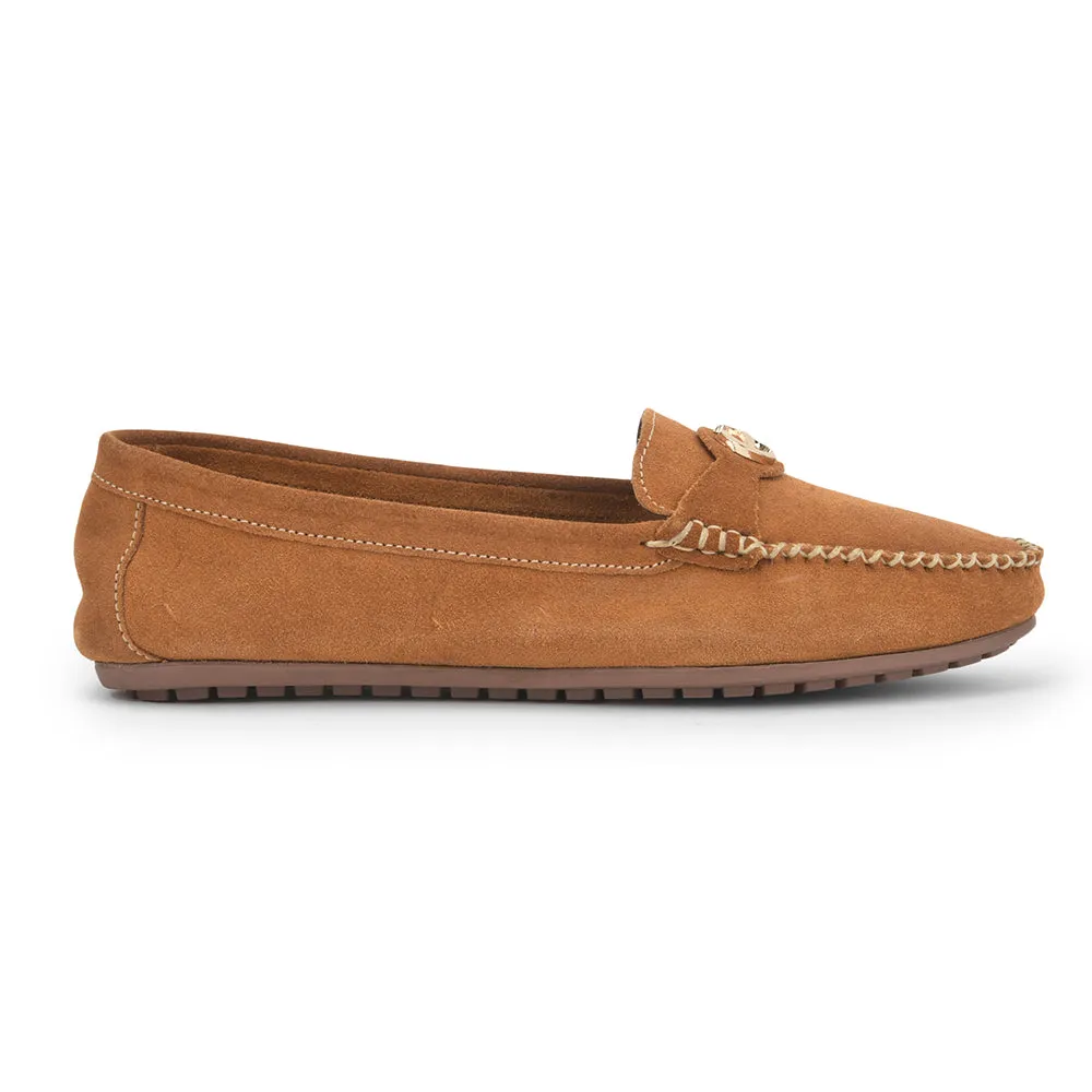 Healers Casual Tan Loafers For Women GI-SML-52 By Liberty