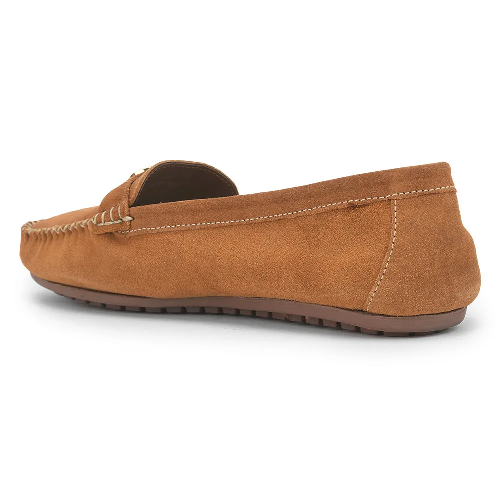 Healers Casual Tan Loafers For Women GI-SML-52 By Liberty