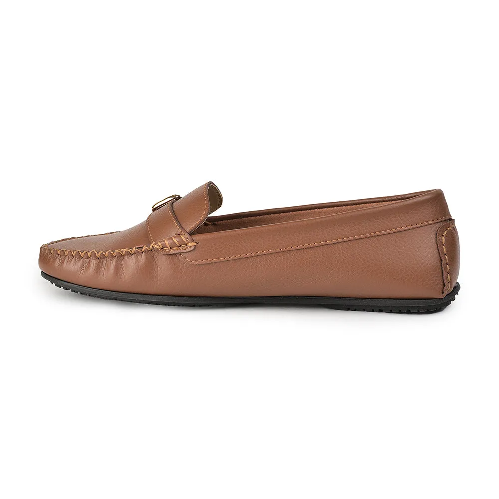 Healers Tan Casual Loafers For Women GI-SML-01 By Liberty