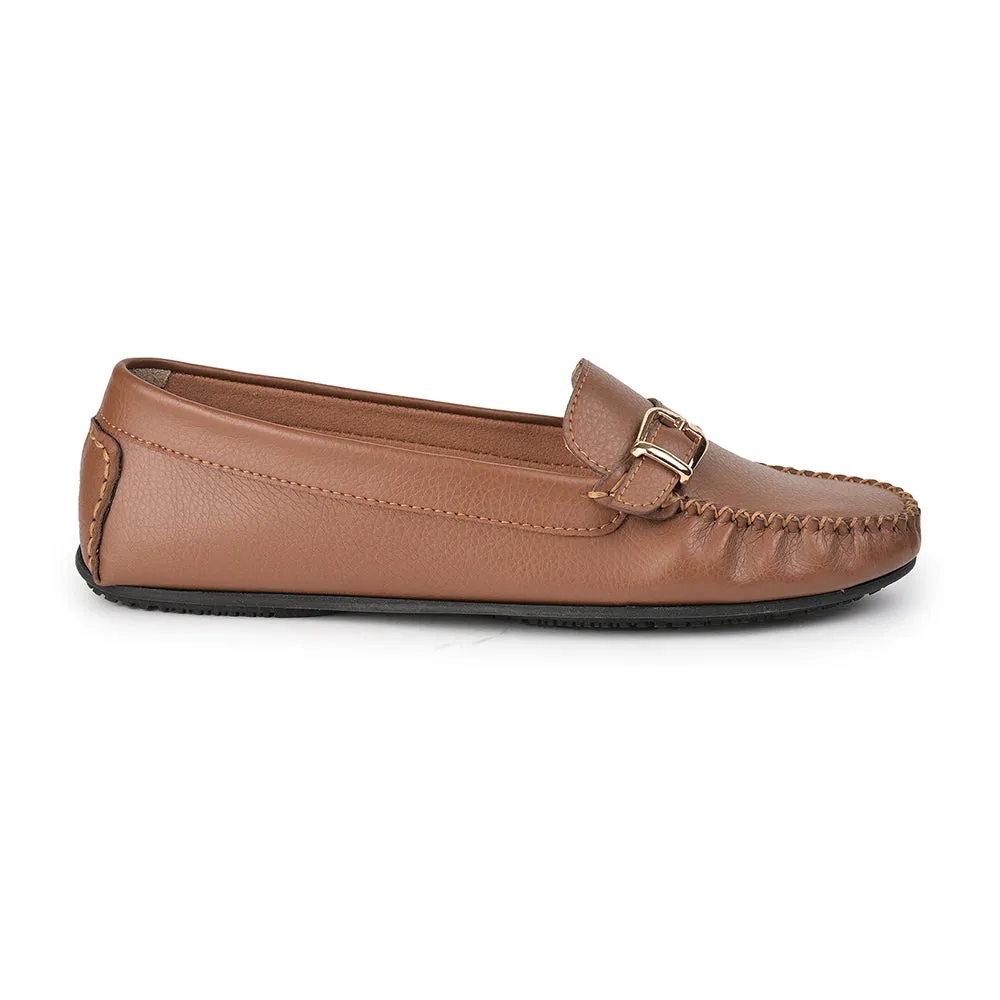 Healers Tan Casual Loafers For Women GI-SML-01 By Liberty