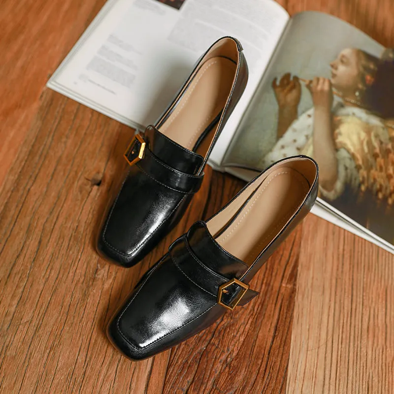 Indie High Heeled Loafers Black