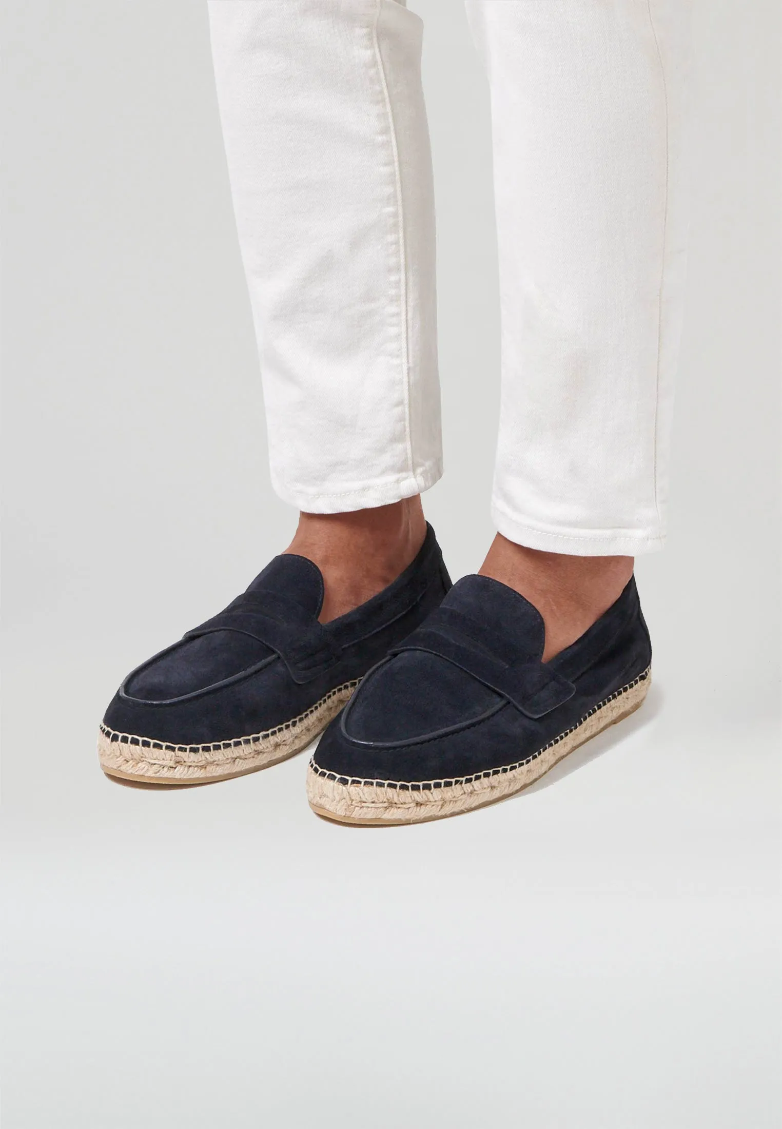 Loafers - Navy Suede