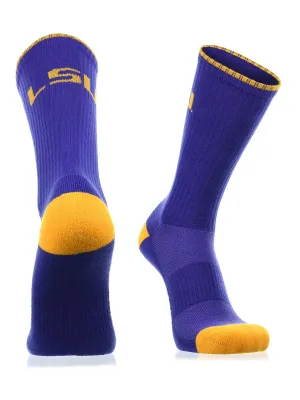 LSU Tigers Socks Campus Legend Crew Length