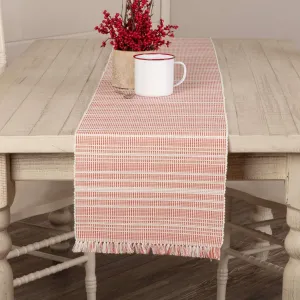 Madeline Red Ribbed Runner 13x90 VHC Brands