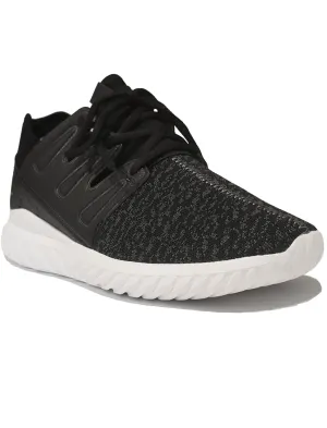 Mens Corey Lace Up Running Trainers in Black