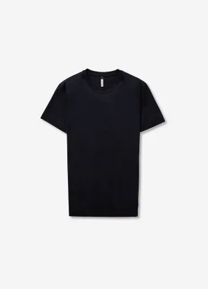 Mercerised Crew Neck T-Shirt Navy