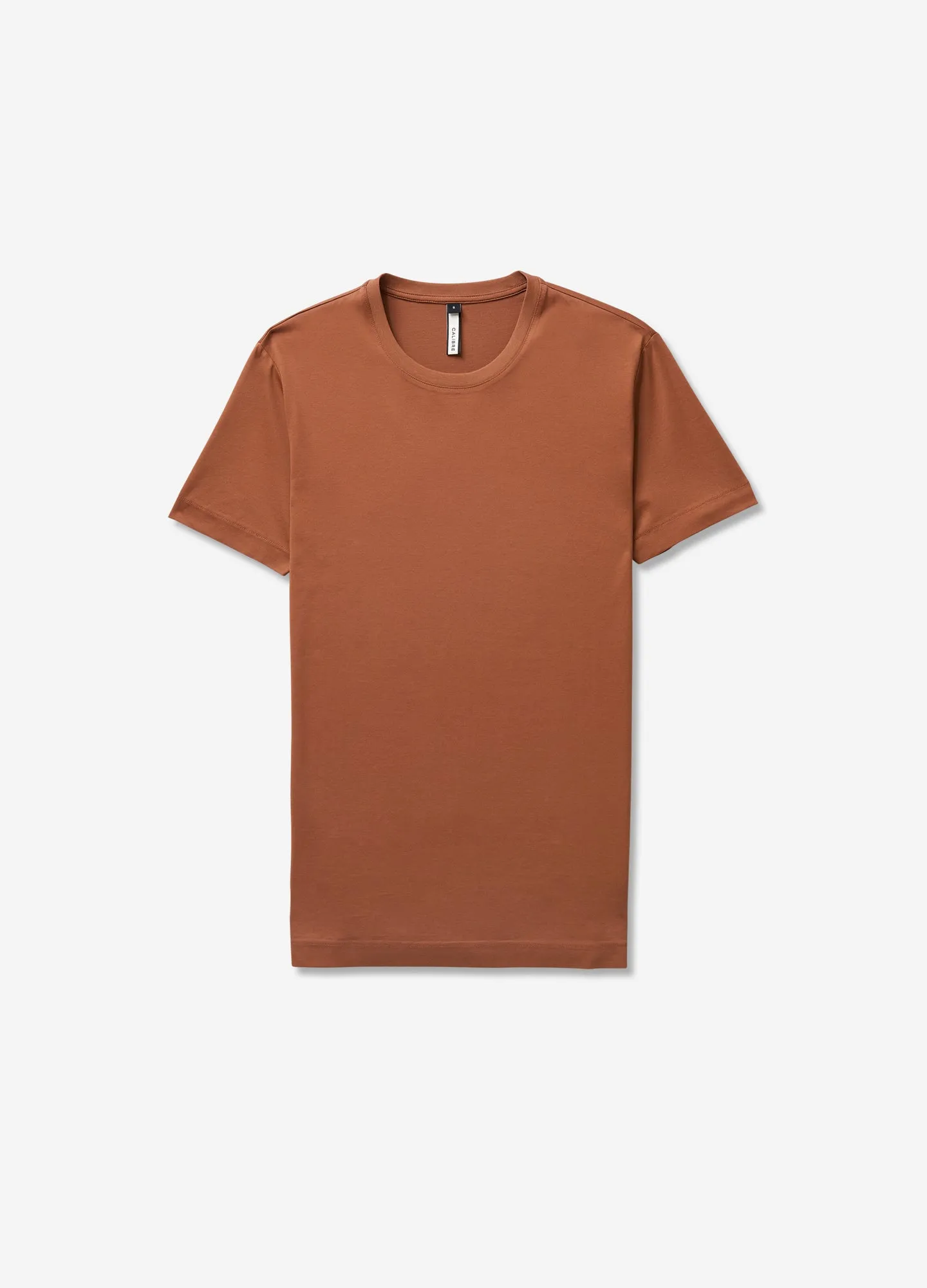 Mercerised Crew Neck T-Shirt Toffee