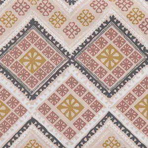 Morocco Collection Fabric, Multi Pink- Width 150cm