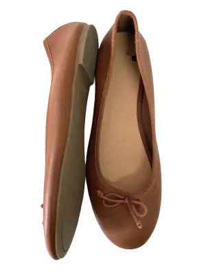 OLD NAVY Women's cognac classic ballet flats with bow, 9