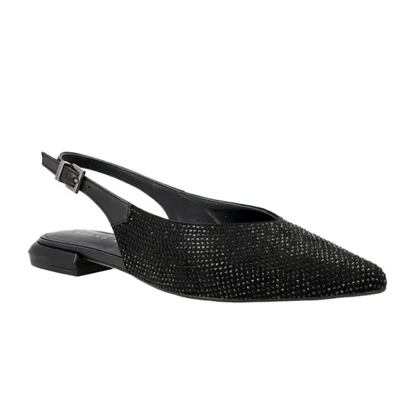 Palma Black | Crystal Embellished Slingback