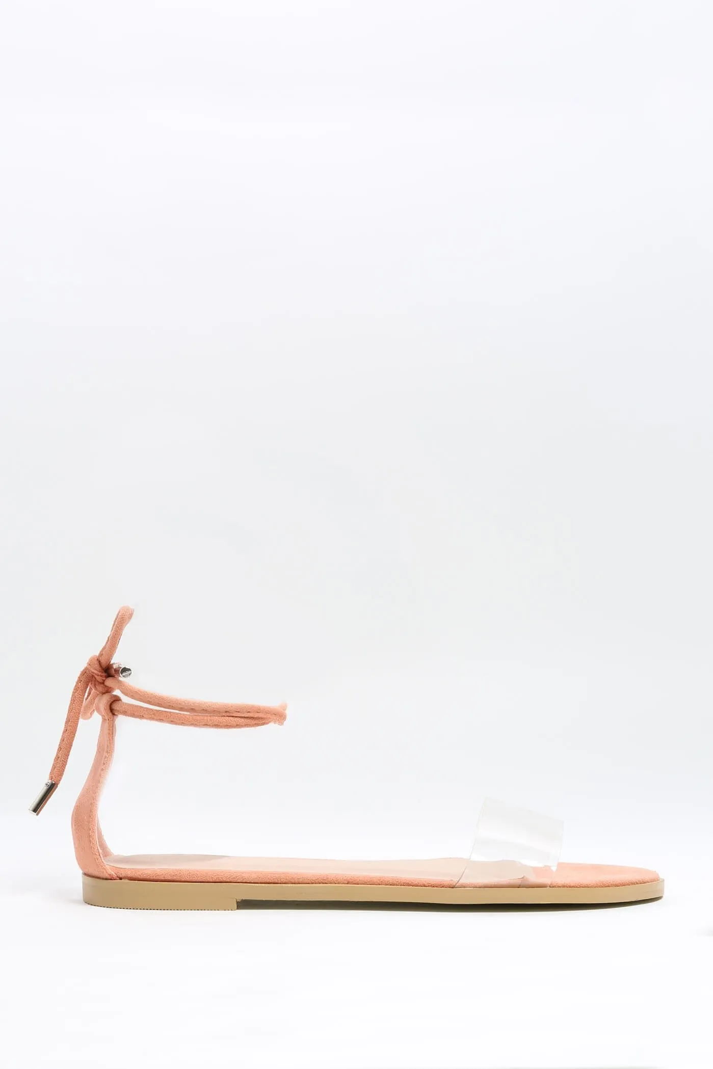 Peach Flat Strappy Sandal