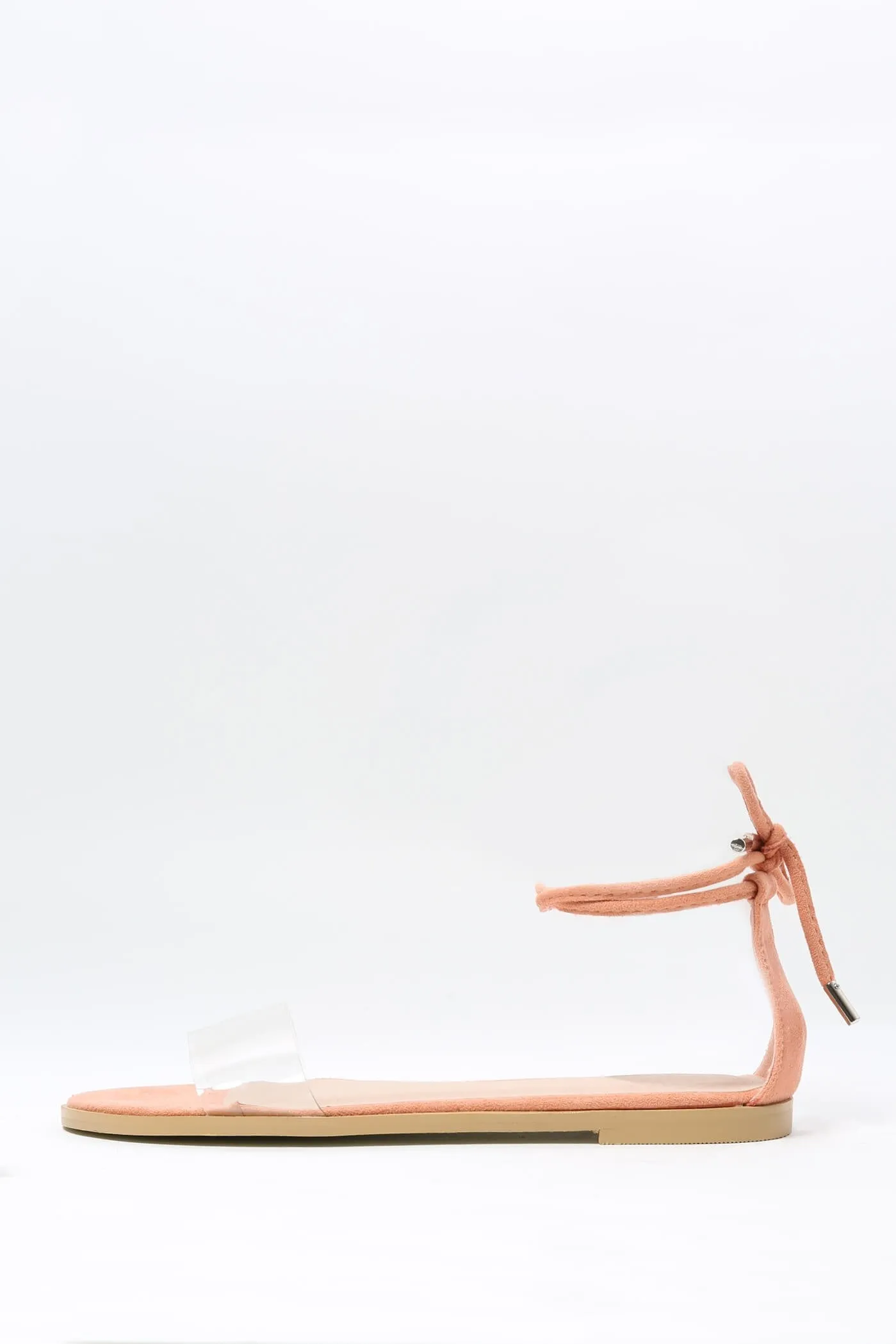 Peach Flat Strappy Sandal